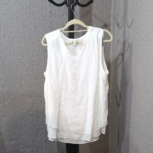 Elegant White Sleeveless Top